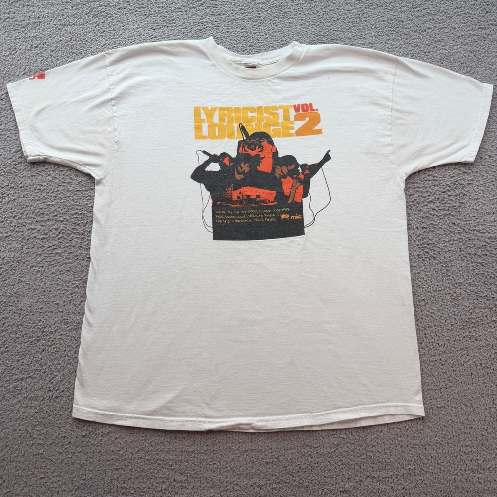 Vintage 2000 Rawkus Records Lyricist Lounge Vol 2 Promo Rap Hip Hop T-Shirt XXL